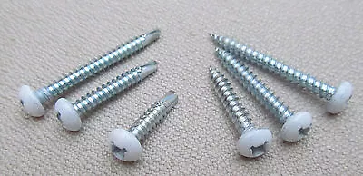 WHITE Variety Pack RV Fix It #8 Pan Head Screw Quad Drive Twinfast Self Tapping • $14.95