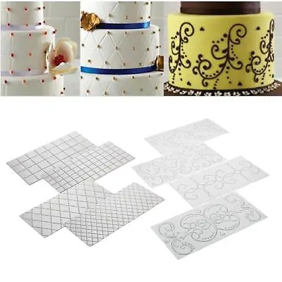 DIY Cake Fondant ImprESSion Mat Embossing Mold Decorating • £6.35