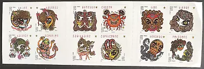 France 2014 Signs Of The Zodiac Constellations Stamps 20g Booklet Of 12 MNH • £25