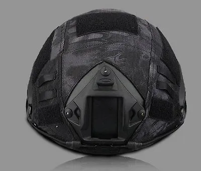 Tactical Series Airsoft Paintball Gear Combat Fast Military Helmet Cover - Black • £15.59