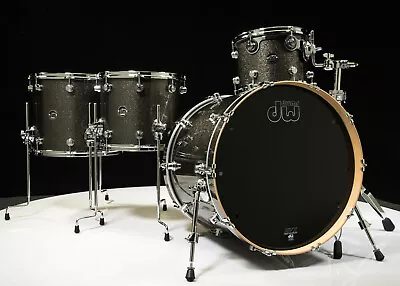 DW Performance Series 4pc Shell Pack Pewter Sparkle 12/14/16/22 • $2844
