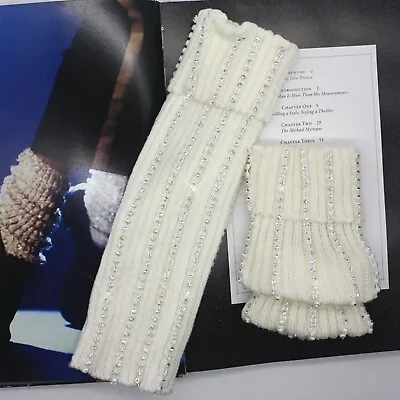 MJ Michael Jackson Billie Jean Classic Crystal Handmade Baggy Ankle Socks • $29.99
