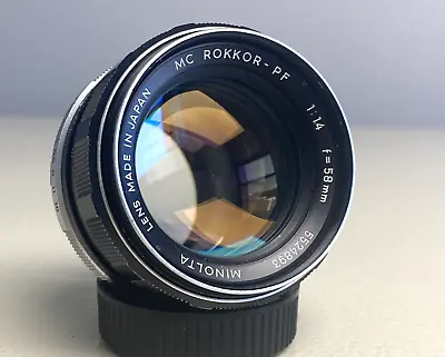 Minolta MC Rokkor- PF 58mm F/1.4 Lens; MC-I Version • $94