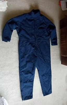 Cabelas Men Blue Coverall Lined Jumpsuit Size Unknown Very Big 64  Long X 30  • $89.99