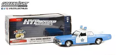 Greenlight 1:24 Hot Pursuit 1974 Dodge Monaco - Chicago Police Blue/white 85541 • $21.80