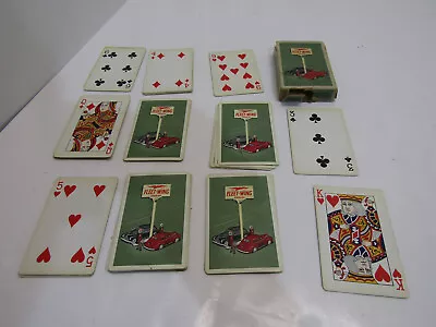 Vintage 1939 Fleet Wing Gasoline Advertising Playing Cards Complete Deck Game • $49.99