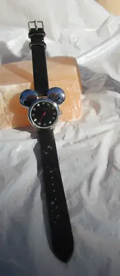 Disney Mickey Mouse Fashion Watch Needs Battery Leather Band • $0.99