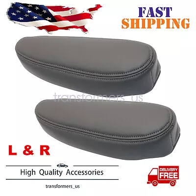 For 98-06 Chevy Silverado Sierra Driver & Passenger Seat Armrest Cover Dark Gray • $15.25