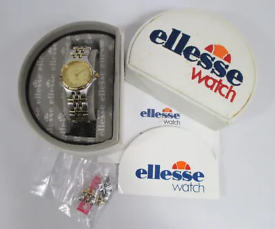 Vintage 1990's Ladies Ellesse Two Tone Watch With Case • $56