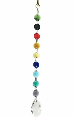 Hanging Glass Suncatcher Sun Catcher Rainbow Ornament Chakra Style Home Decor UK • £3.99