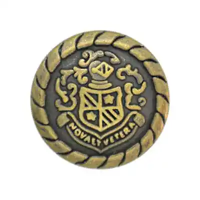 ANTIQUE BRASS COAT OF ARMS CREST MILITARY METAL SHANK BUTTONS 15mm 23mm • £3.25