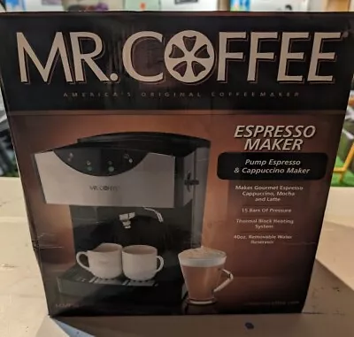 Mr. Coffee Automatic Shot Espresso Cappuccino Maker ECMP50 Black New • $107.99