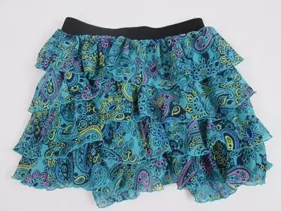 Mossimo Supply Co. Target Kids Girls Paisley Tiered Summer Green Skirt L (10/12) • $19.99