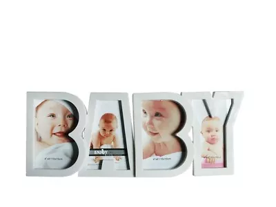 Baby Photo Frame White Picture - Gift Present 4 Pictures - Memories • £4.99