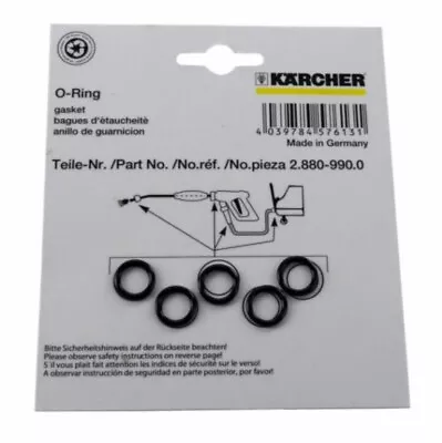 Karcher Pressure Washer Hose Lance Gun Rubber Seal Gaskets 5 Seals 28809900 • £6.95