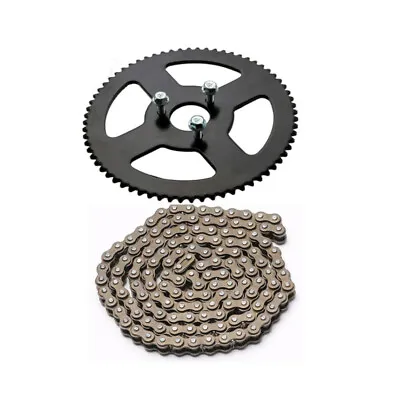 25H Rear Chain Sprocket & Chain For 47 49cc 2 Stroke ATV Mini Dirt Pocket Bike • $22.35