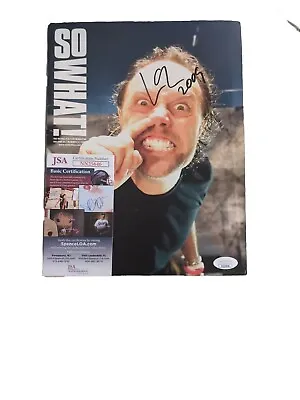 Metallica /signed Auto / Lars Ulrich / 2009 Metallica Club Magazine Jsa Coa • £157.57