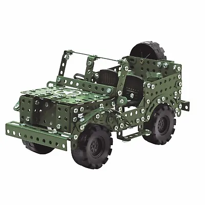 Imperial War Museums Willys MB Jeep Construction Set 392 Piece Steel Model Kit • £19.99