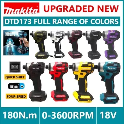 Makita DTD173 Cordless Impact Driver 18V LXT BL Brushless Motor Electric Drill • £55.99
