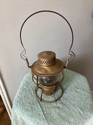 Vintage Dressel Arlington N.j. Railroad Lantern Globe Adlake Kerosene • $80