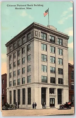 Postcard MS Meridian Mississippi Citizens National Bank Building MS22 • $17.99