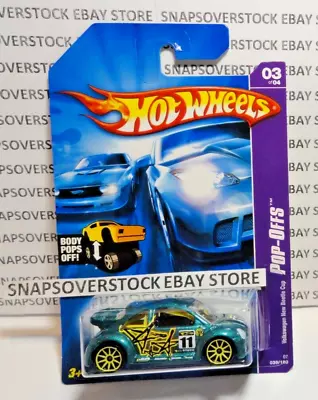 2007 Hot Wheels Teal Volkswagen New Beetle Cup Hw #39 Yellow 10sp Rims Variant • $12.95