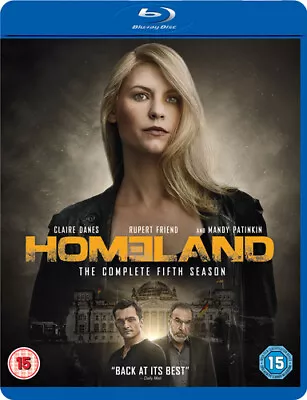 Homeland: The Complete Fifth Season Blu-ray (2016) Claire Danes Cert 15 4 Discs • £39.98