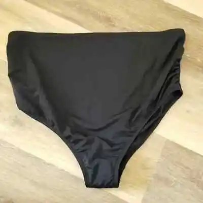 NWOT Isabel Maternity Black Side Shirred Bikini Bottom Size XL • $9.74