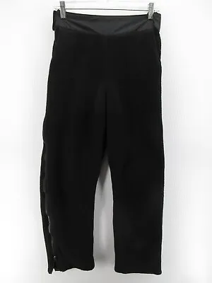 Moonstone Pants Women Medium Black Fleece Sweatpants Thick Logo Zip Off Hiking • $27.99