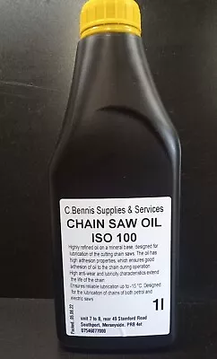 PETROL & ELECTRIC Chainsaw Chain / Bar Oil High Tack  100 CST  Via ROYAL MAIL • £6.83