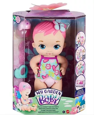 My Garden Baby Feed And Change Butterfly Baby Doll & Accessories New/Boxed • £21.95