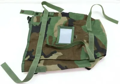 US Woodland Camouflage Molle II Radio Pouch 13 W X 13 L Gusetted Bottom E766 • $16.99