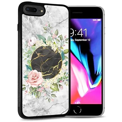 $9.99 • Buy ( For IPhone 6 / 6S ) Back Case Cover PB12690 Marble Flower