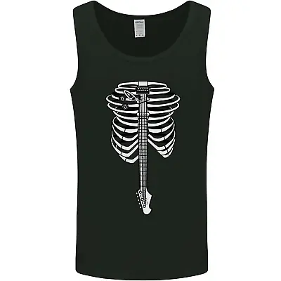 Electric Guitar Ribs Guitarist Acoustic Mens Vest Tank Top • £10.49