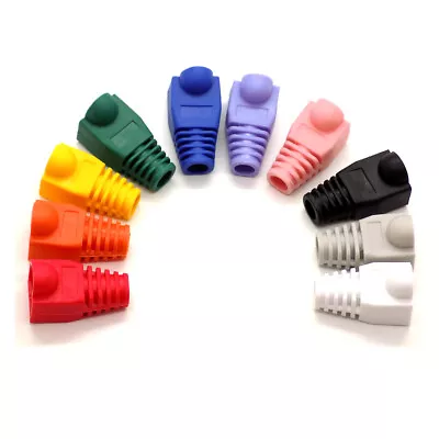 £5.45 • Buy RJ45 Connector Boot Cat5e Cat6 Ethernet Network Patch Cable Ends Cover BOOTS Lot