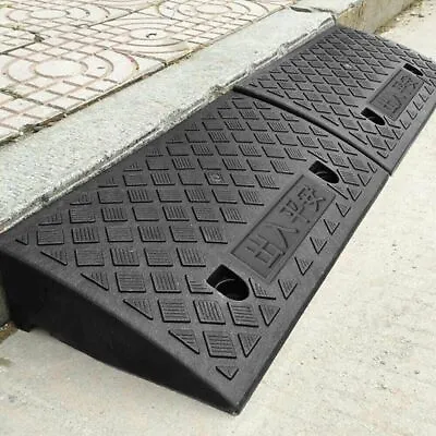 2PC Plastic Threshold Ramp Set For Driveway Loading Dock Sidewalk Car Heavy Duty • $53.88