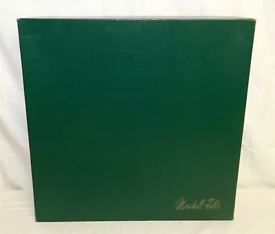 Authentic Marshall Field's Green Square Empty Gift Box 13.75  X 3.5” • $14.95