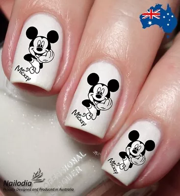 Disney Mickey Mouse Nail Art Decal Sticker Water Transfer Slider • $3.53