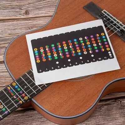 Accelerate Guitar Learning With Educational Scale Sticker Fretboard Decals • $15.42