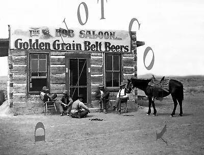 Antique Old West 8x10 Repro Exterior Photo Print  Western Saloon Ismay Montana • $11.99