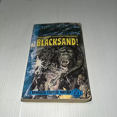 Rare Steve Jackson & Ian Livingstone Present Blacksand! Paperback As Is • $220