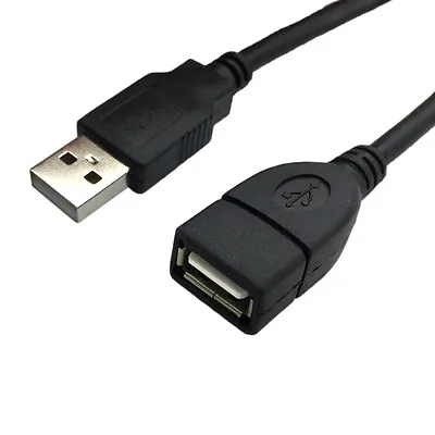 $7.95 • Buy USB Extension Data Cable 2.0 A Male To A Female Long Cord For MacBook & Computer