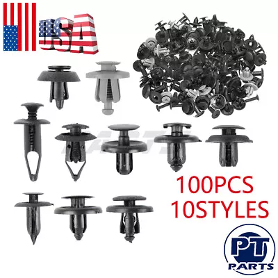 100pcs Bumper Fender Screw Rivet Fastener Clip For Toyota Camry Corolla RAV4 • $6.99