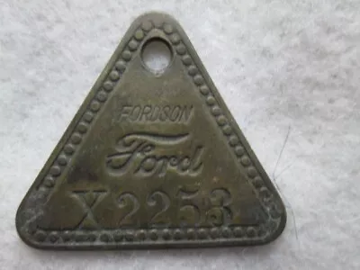 Vintage Ford Motor Company Fordson Plant Brass Tool Check Tag # X2253 • $11.10