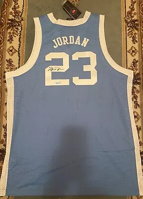 Michael Jordan Signed Autograph Nike UNC North Carolina Jersey Upper Deck UDA • $6999.99