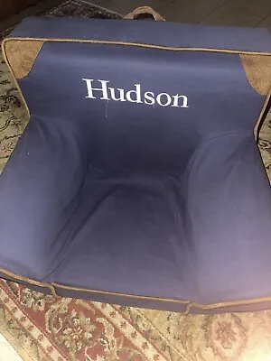 Hudson Pottery Barn Twill My First Toddler Anywhere Slipcover ONLY Dark Blue • $35