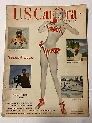 1950 U.S. Camera Pinup Girl Sexy Models Vintage Photography Magazine • $19.99