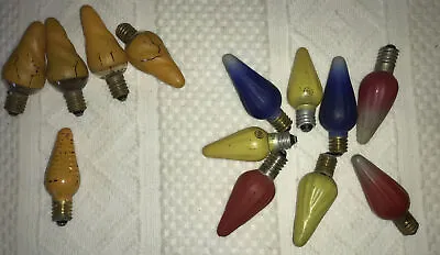 13 Vintage Mazda Christmas Bulbs C6 Mazda Swirl Flame Tested • $45