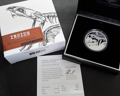 $85 • Buy 2020 Australia Inside: Western Taipan 1oz Silver (99.9%) $5 Proof Coin