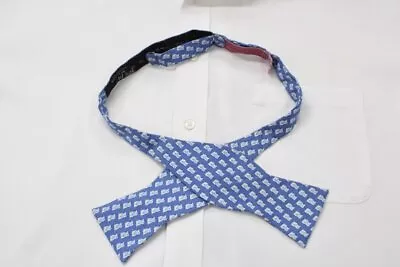 Vineyard Vines Bow Tie Mens 100% Silk Blue Made USA Swordfish Marthas Vineyard • $34.99